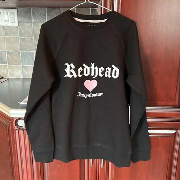 BRUNETTE THE LABEL X JUICY COUTURE the REDHEAD classic sweatshirt small/medium - Picture 9 of 12